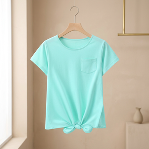 Customize Logo 100% Cotton Plus Size Baby Girls & Unisex Boys Casual O-Neck Oversized Short Sleeve T-Shirts Wholesale Bangladesh - Product Image 3