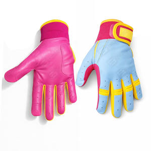 Guantes de bateo de béisbol y softbol de cuero Premium Colores personalizados Diseño duradero para uso profesional al por mayor - Product Image 1