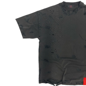 Camisetas OEM/ODM para hombre, estilo desgastado, 100% algodón, ligeras, manga corta, con impresión de logotipo personalizado, ropa urbana en venta. - Product Image 2