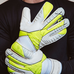 Football Goalkeeper Gloves Full Finger Latex Non-Slip Breathable Adjustable Wrist <b>Strap</b> Unisex Powerful Catch Finger Thumb - Product Image 5