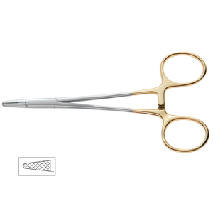 TC Iris Needle Holder Scissor-Stainless Steel Surgical Instrument Premium Quality General Surgery Use Metal By <b>Blush</b> Surgical - Product Image 2