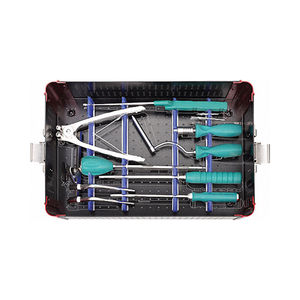 Ensemble d'instruments chirurgicaux maxillo-faciaux orthopédiques CMF en acier inoxydable DC-PK-0055, jeu de vis cannelées de 6,5 mm, certifié CE, garantie 1 an - Product Image 1