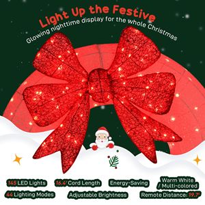 Ghirlanda Decorativa LED Bicolore da 36 Pollici per Interni ed Esterni, Ghirlanda Natalizia con Timer Giornaliero e Telecomando - Product Image 5
