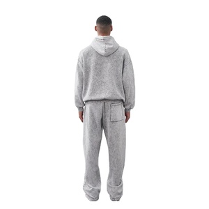 Nouveau à la mode lavage à l'acide hommes personnalisation pull survêtements meilleure vente conception respirante 420gsm quantité en vrac pour les hommes - Product Image 2