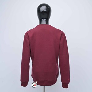 Sudadera de Cuello Redondo para Mujer, Color Granate, Manga Larga, con Signo de Interrogación Bordado, Unisex, Informal, Tejida, 100% Algodón, Corte Regular, para Todas las Temporadas - Product Image 2