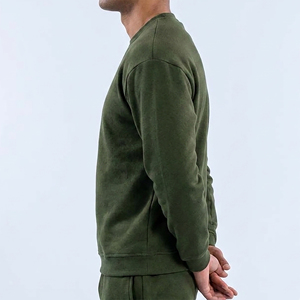 Nueva Sudadera para Hombre, Estilo Deportivo, Color Sólido, Transpirable, con Bordado de Logotipo Personalizado, 100% Algodón - Product Image 2