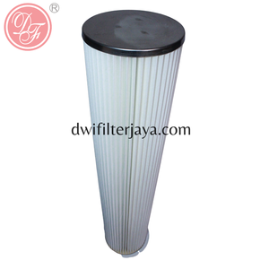 Filtre à air à cartouche anti-poussière pour la purification des fumées de découpe laser du métal, avec couvercle à bride ronde ignifuge - Product Image 2