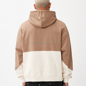 Sweat à capuche en polyester/coton avec broderie 3D, logo personnalisé sur le devant, impression numérique, molleton uni teint, respirant, lavage à la pierre, motif uni - Product Image 4