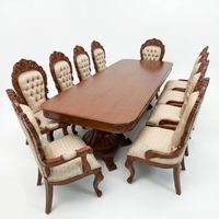 Ensembles de meubles de restaurant commerciaux de qualité export moderne pour salle à manger et chambre, fabriqués en bois de teck massif, mousse basse densité, durables