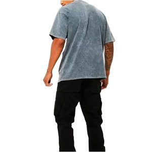 T-shirt en coton épais à épaules tombantes Premium 240 | T-shirt surdimensionné personnalisé Street wear pour hommes Fashion were - Product Image 4