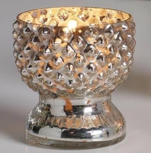 Portavelas Votivo de Estilo Moderno y Lujoso, Ecológico, en Forma de Diamante, Hecho a Mano con Vidrio y Hierro, Diseño Único para la Pascua - Product Image 1