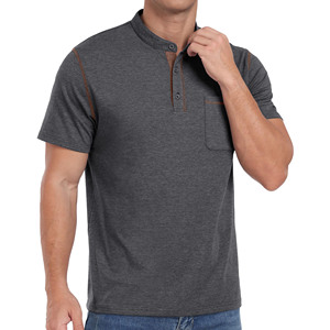 T-shirts pour hommes en coton bio 100% premium, coupe classique, manches courtes, anti-rides, respirants. - Product Image 5