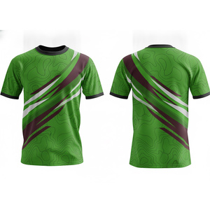 Modern Fit Full Sublimation Breathable T-Shirt | Sublimation Fitness Apparel Supplier | <b>Men</b> Women Adults Sizes | Front - Product Image 5