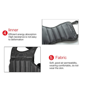 Protection de poitrine en cuir PU pour la boxe, le kickboxing et l'entraînement physique – Équipement de protection thoracique pour les arts martiaux - Product Image 6