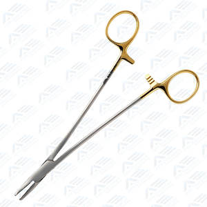 Suturing Forceps <b>Orthopedic</b> <b>Surgical</b> Forceps Stainless Steel Top Quality Curved 21 Cm Heaney Needle Holder Medic <b>Instrument</b> - Product Image 4