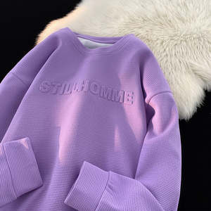 Sudadera de Mujer de Alta Calidad, Estilo Urbano, Holgada, Anti-Pilling, con Estampado 3D en Relieve, Personalizada, 100% Algodón, Felpa, con Capucha - Product Image 3