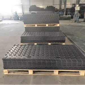 Havy Duty Flexible HDPE/UHMWPE滑り止めテクスチャ耐火防水構造一時的複合地マット草 - Product Image 2