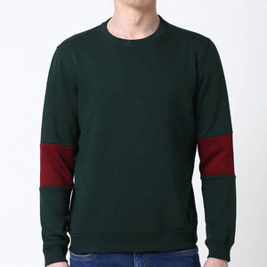 Sudadera de Cuello Redondo Extra Grande para Hombre, Sostenible, de Alta Calidad, Verde, de Secado Rápido, Transpirable, para Invierno, Personalizada, Mezcla de Algodón - Product Image 1