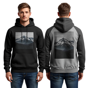 Sudadera con Capucha para Hombre, Estampado en Serigrafía, Algodón, Estilo Casual Urbano, Diseño Gráfico, Suave y Cómoda - Product Image 3