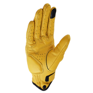 Gants de moto en cuir véritable personnalisables pour sports d'été en plein air - Fermeture auto-agrippante, protection UV, antidérapants, respirants - Product Image 3