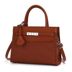 Sac messager pour femme en cuir véritable fait main, rétro, bandoulière, fermeture éclair sécurisée, motif losanges, logo, durable, décontracté, voyage - Product Image 3