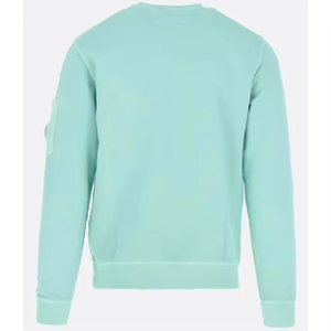 เสื้อสเวตเชิ้ตผู้ชายแบบสวม แห้งเร็ว ขายดี คุณภาพสูง สีน้ำเงิน คอกลม มีกระเป๋าข้างแขนเสื้อ - Product Image 3