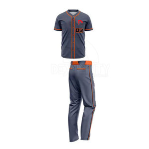 Uniforme de Béisbol Personalizado con Logotipo, Ligero, Transpirable, de Poliéster, Alta Calidad, Talla Personalizada Disponible, Precio Económico, Venta al Por Mayor para Hombre - Product Image 2