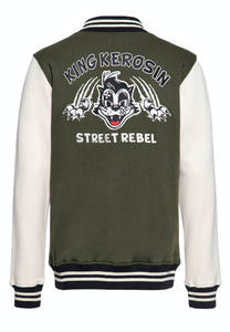 Chaquetas Varsity Premium para Hombre, Color Sólido, Invierno, 100% Algodón, Relleno de Felpa, Logotipo Personalizado Bordado Disponible para Venta al Por Mayor - Product Image 5