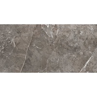 Carrelage Céramique Gris Brun Poli Grand Format Résistant à l'Usure Antidérapant Type Brique Réfractaire pour Mur Intérieur, Hall, Villa Moderne, Centre Commercial, Salle à Manger