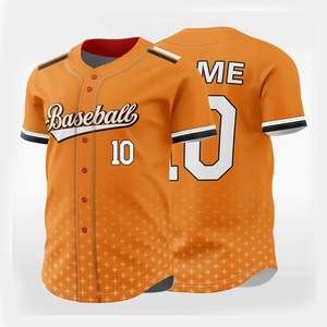 Camiseta de Béisbol Sublimada Personalizada con Logotipo, Camiseta de Béisbol al por Mayor Barata, Camiseta de Béisbol con Botones para Hombre - Product Image 1