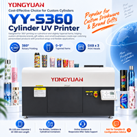 Printer Inkjet UV Silinder Otomatis Kecepatan Tinggi Baru dengan Kepala Cetak Ricoh untuk Pencetakan Botol Industri Garansi 1200 Hari S360