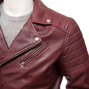 Veste en cuir et toile pour homme, style motard, haute qualité, prix réduit, fabriquée au Pakistan, idéale pour l'hiver. - Product Image 5