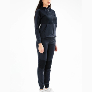 New Fashion Workout Tracksuit For Women Two Piece Pants Set Tracksuit Stand Collar Printed <b>Zipper</b> <b>Top</b> Pants 2 Pieces Tracksuit - Product Image 3