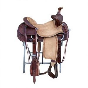 Selle en cuir de buffle de qualité supérieure, gravée au bois, style européen et australien, selle de cheval antique anglaise, couvertures pour chevaux - Product Image 3