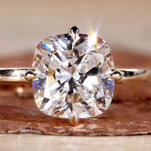RB Gems Custom 1-3 Ct Brilliant Cut Engagement <b>Ring</b> Solid Gold IGI Certification Lab Grown Moissanite Bezel Setting Wedding - Product Image 3
