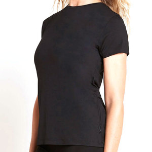 Camisetas de Mujer de Diseño Personalizado en Colores Lisos, Estilo de Manga Corta, Tejido Transpirable, Ajuste Cómodo, Camiseta Informal para Mujer - Product Image 5
