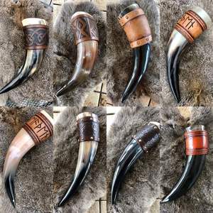 Cuerno Vikingo para Beber con Soporte, Diseño Único, Logotipo Personalizado, Hecho a Mano, Duradero, Estilo Feng Shui, Alta Calidad - Product Image 6
