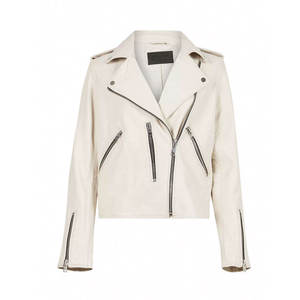 Veste de motard en cuir de vache véritable pour femme PIHA SPORTS, manches longues, respirante, vintage, fermeture éclair, col rabattu - Product Image 1