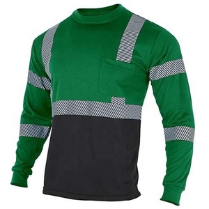 Camisetas de Trabajo de Alta Visibilidad al por Mayor, Camisetas de Manga Larga de Seguridad para Hombre - Product Image 1