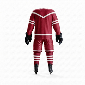 Uniforme de hockey sobre hielo, ropa deportiva de calidad profesional, camiseta y pantalones personalizados, tela transpirable de secado rápido para clubes y escuelas - Product Image 2