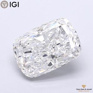Diamant de laboratoire CVD de 3,00 carats avec certification IGI, clarté VS1, couleur E, forme coussin, pour cadeau d'anniversaire - Product Image 1