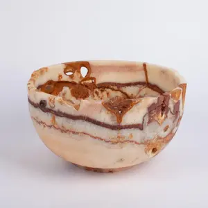 Accesorio de mármol de lujo, tazón de piedra hecho a mano, accesorio de mármol pulido de primera calidad, ónix natural de diseño, precio al por mayor - Product Image 2