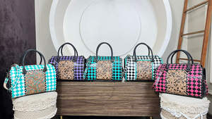 Bolsa de Viaje de Cuero Vacuno Hecha a Mano, Diseño a Cuadros, Estilo Occidental, de Lujo, para Unisex, Tendencia 2026 - Product Image 5