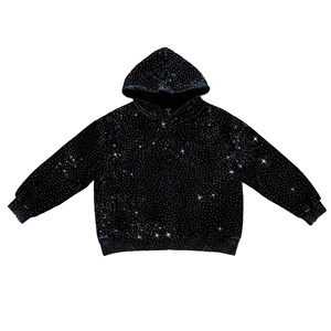 Sweat à capuche personnalisé pour homme avec pierres en strass de haute qualité, personnalisation complète pour la saison hivernale, sweat à capuche de Noël unisexe - Product Image 1