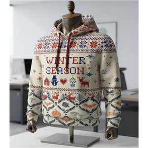 <b>Christmas</b> 2026 Winter Men's <b>Hoodies</b> Casual Wear Heavy Duty Custom Logo Low Price OEM 100% Polyester Quick Dry Men's - Product Image 4