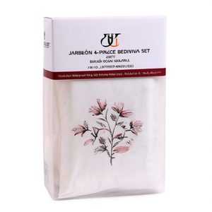 Jantar Mantar 4-Piece Bedding Set 250TC Cotton American Style Solid Pattern Waterproof <b>King</b> Twin <b>Sizes</b> for Home Hotel Use - Product Image 2