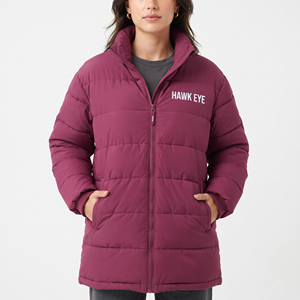 Manteau d'hiver matelassé pour femme de qualité supérieure, à manches longues, respirant, isolant, pour l'extérieur, personnalisable et tendance - Product Image 1