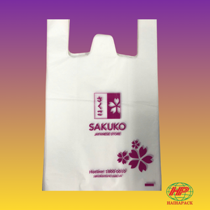 Strong HDPE Plastic Shopping Bags Disposable Carry Bags for Grocery Store Retail and Household <b>Packaging</b> - Product Image 1