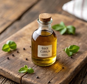 น้ำมันเมล็ดยี่หร่าดำบริสุทธิ์ 100% ออร์แกนิค HIMVEDA (Nigella Sativa) สกัดเย็น เกรดเครื่องสำอาง สำหรับบำรุงเส้นผมและผิว - Product Image 5