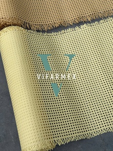 Black Rattan Woven Mesh Mat Perforated Pattern Customizable Home Decor Furniture Webbing Material 10-Year <b>Shelf</b> Life Keep Dry - Product Image 2